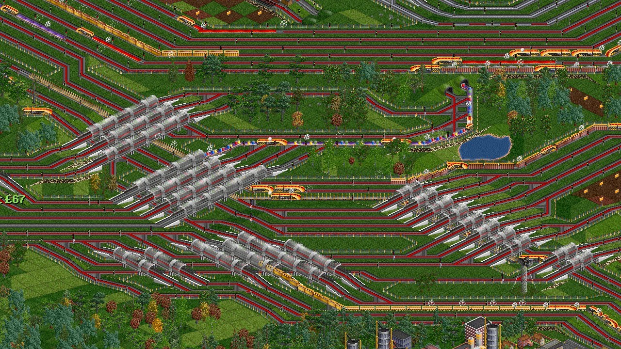 OpenTTD YETI STREAM 8 - 12 tracks of mainline