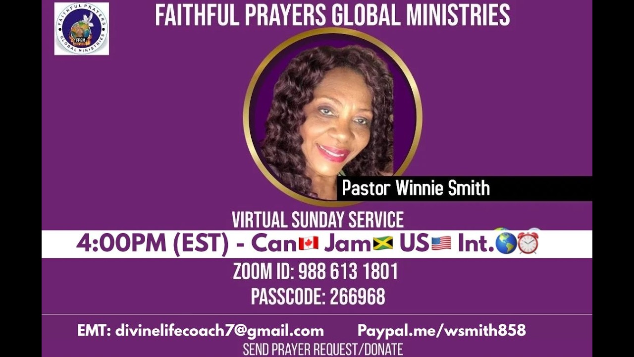 Apostle Winnie Smith @VIRTUAL SUNDAY SERVICE