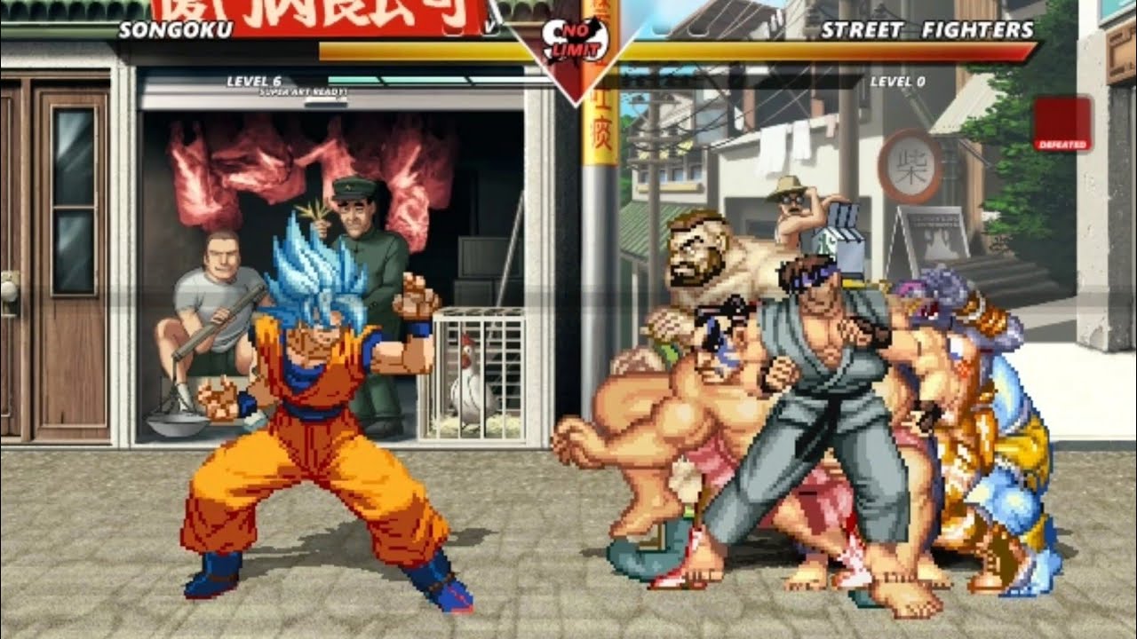 GOKU vs STREET FIGHTER - The highest level of exciting fight !