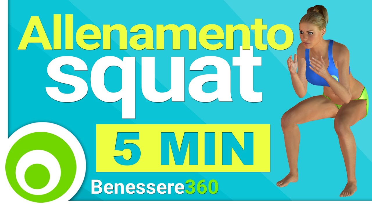 Esercizi Squat per Glutei e Cosce - Allenamento a Casa - 5 Minuti