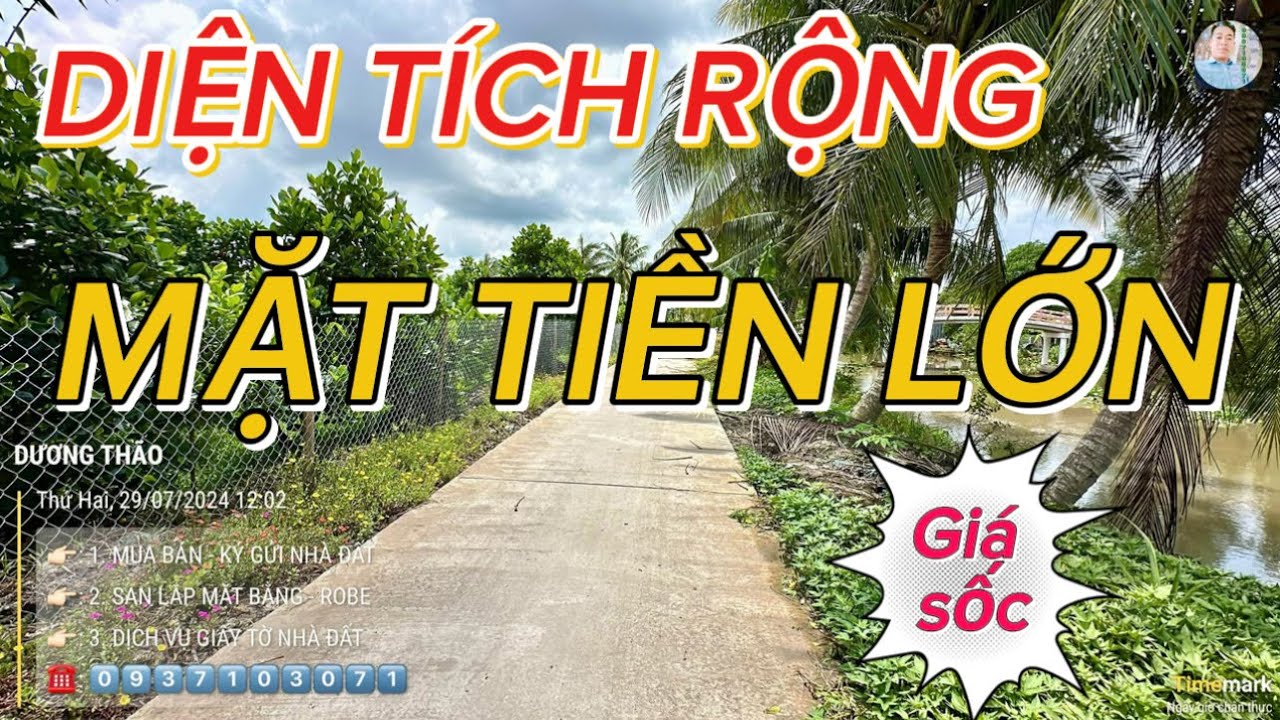 Hậu Giang | Bán vừa nhà vừa đất diện tích rộng mặt tiền lớn thích hợp nghĩ dưỡng