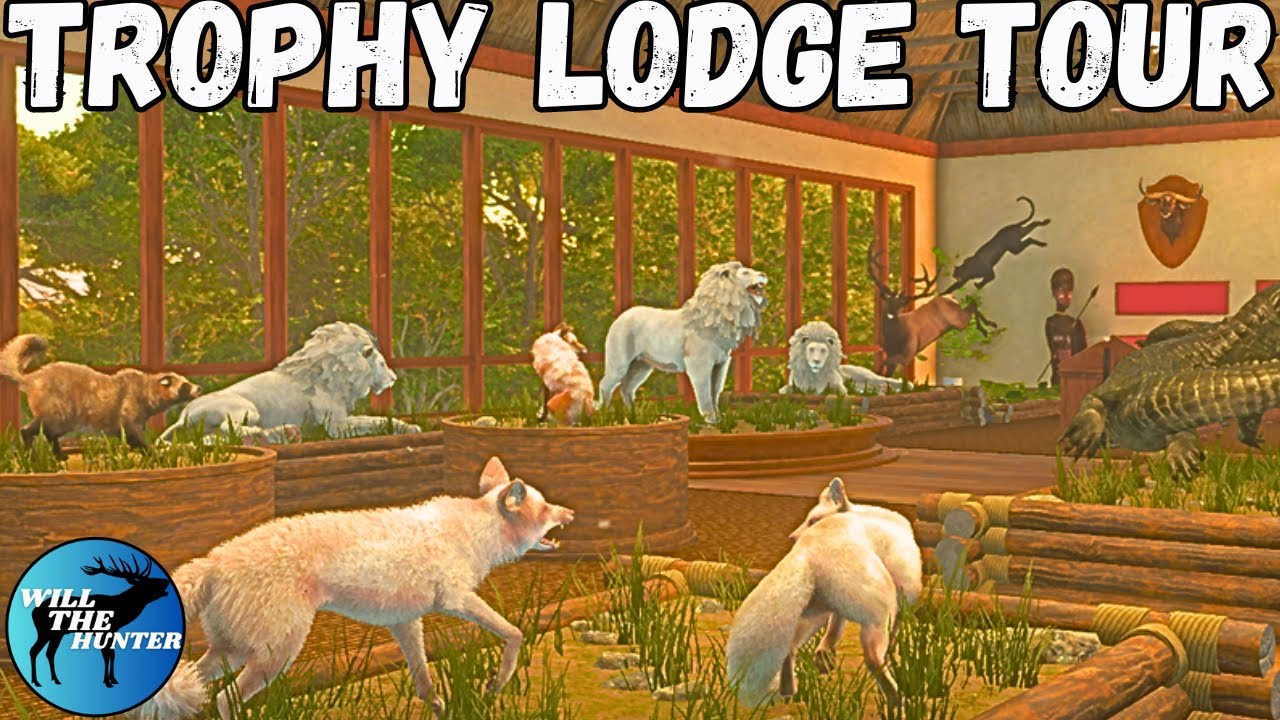 ULTIMATE Trophy Lodge Tour!! 170+ Diamonds, 80 + Rares, 2 Great Ones & A Super Rare | TheHunter COTW