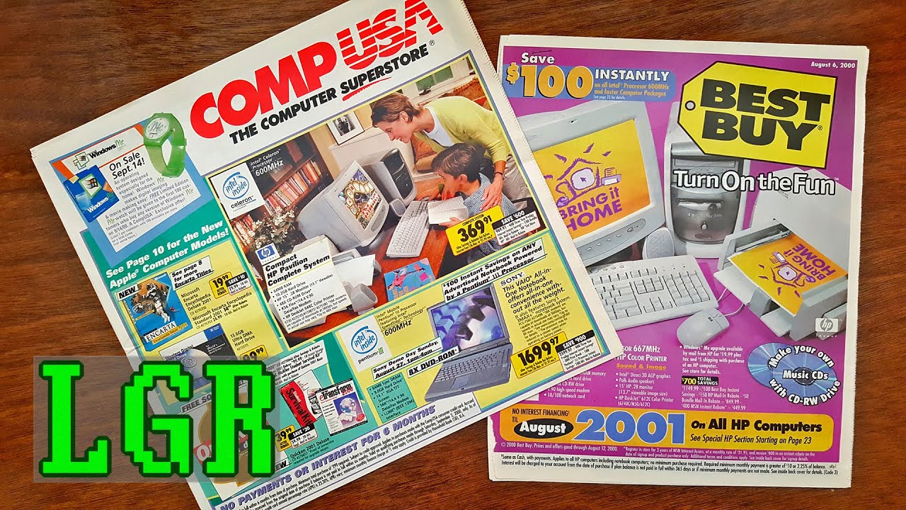 LGR - CompUSA & Best Buy Ad Nostalgia [Summer of 2000]