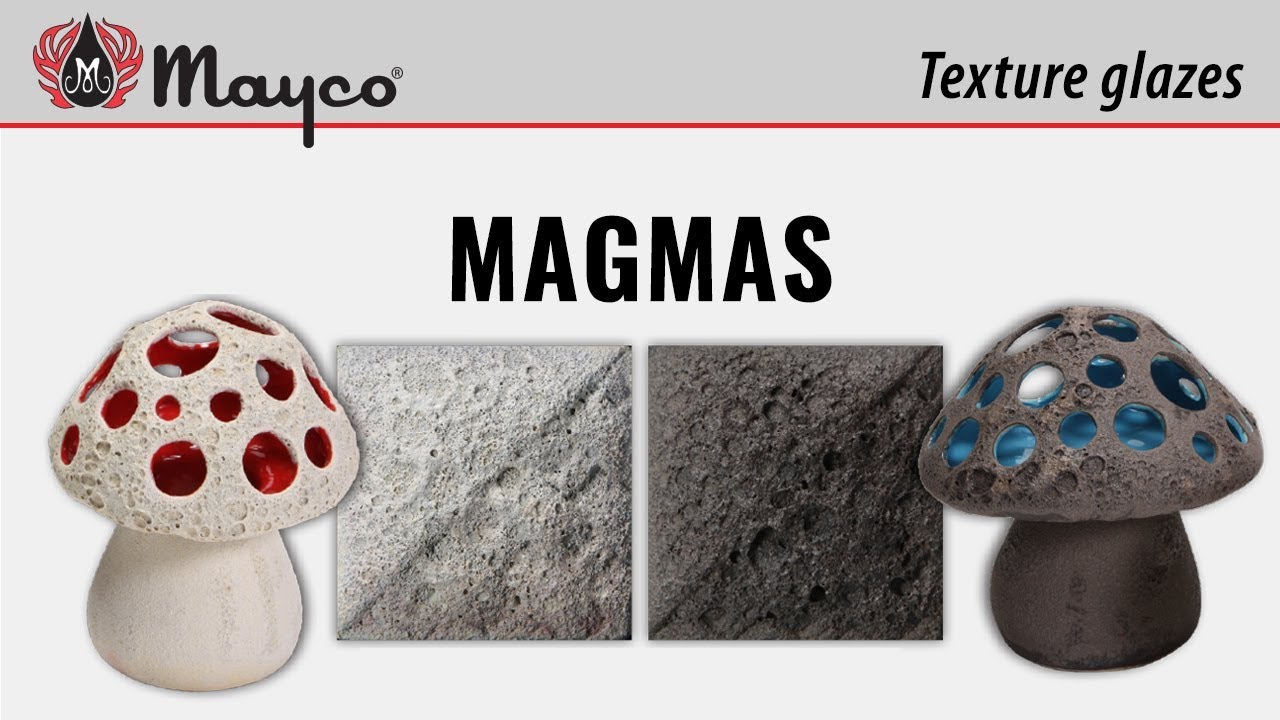 Текстурные глазури Mayco: Магмы