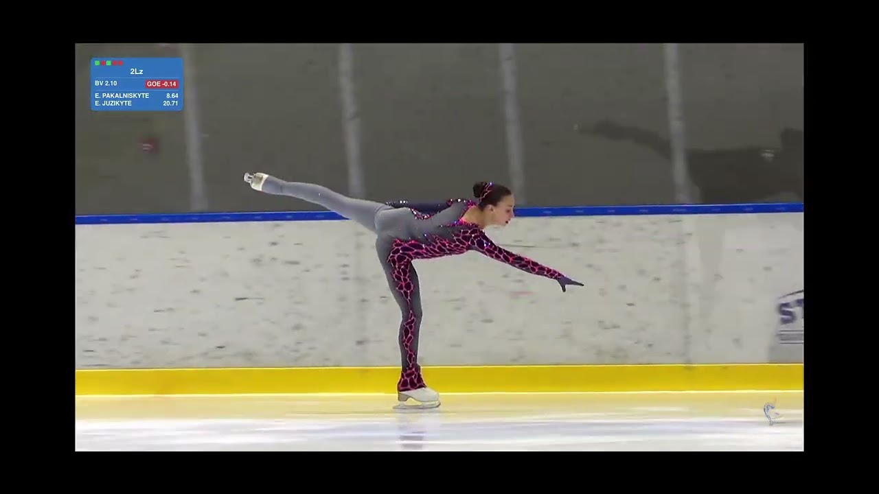Elze Pakalniskyte. Advanced Novice, Free program. Kaunas Ice Christmas Cup 2025