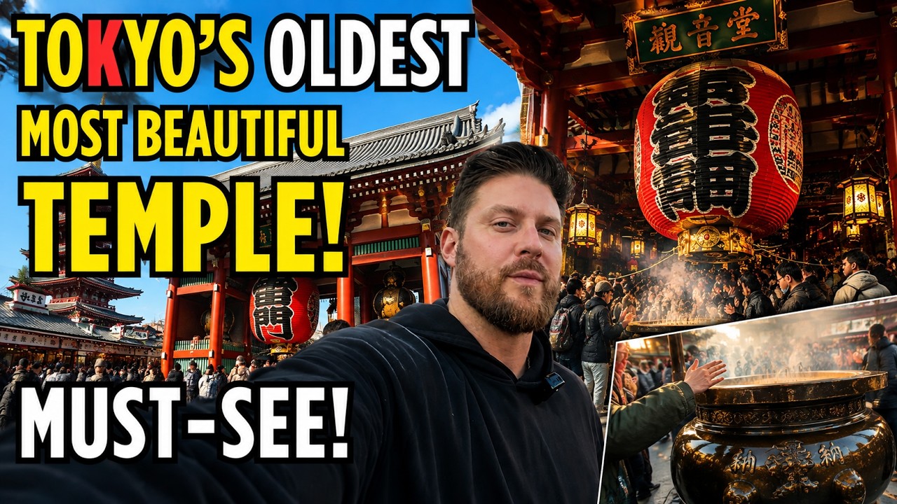 The most BEAUTIFUL Temple in Tokyo (Senso Ji Temple)