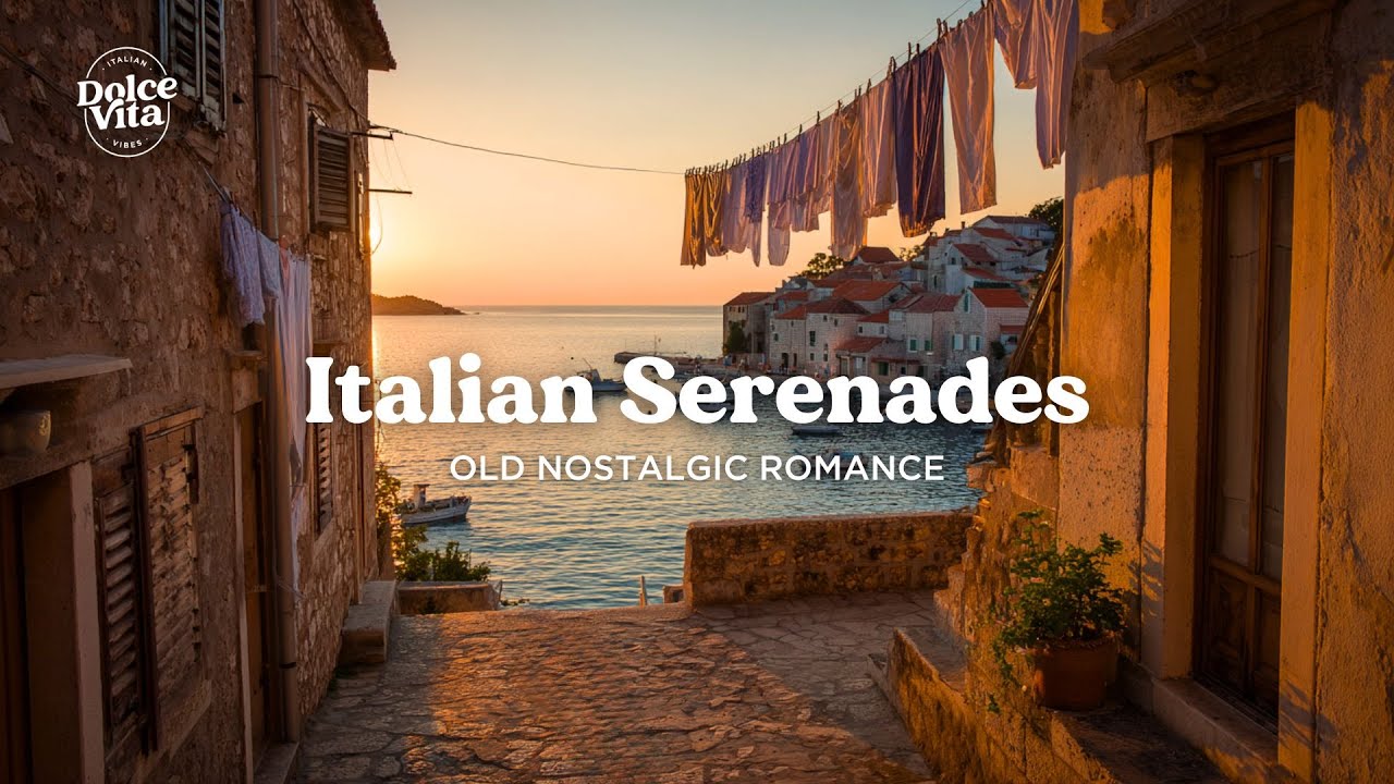 Serenade at Tramonto by the Sea 🌅 Romantic Italian Music & 1950s Nostalgia