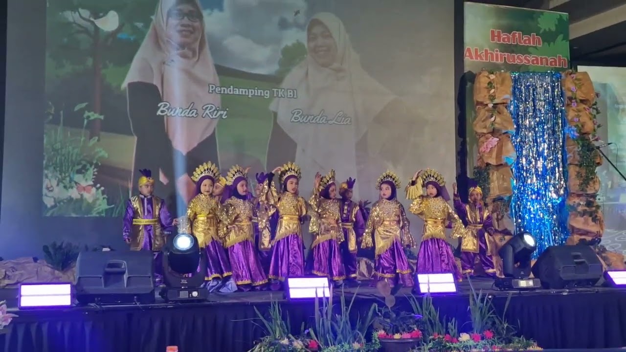 Penampilan adik Hazen dan teman² TKIT Ar Ridho saat perpisahan