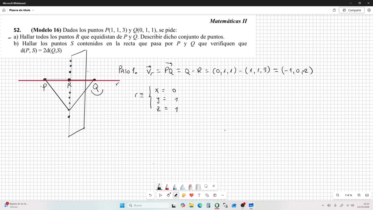 Punto simétrico ejercicio A