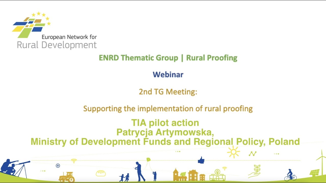 TIA pilot action Patrycja Artymowska Ministry of Development Funds and Regional Policy Poland