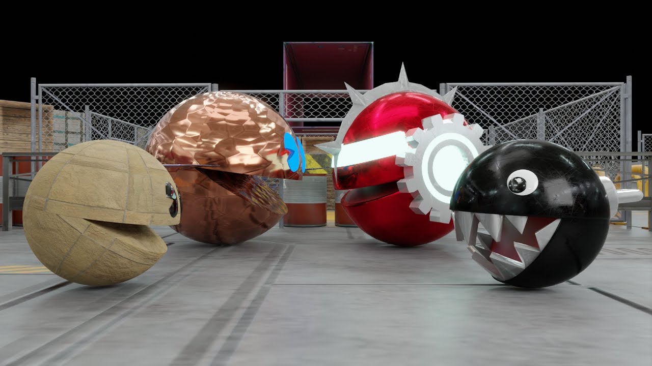 Granite Pacman vs Monster Pacman - Epic Battle