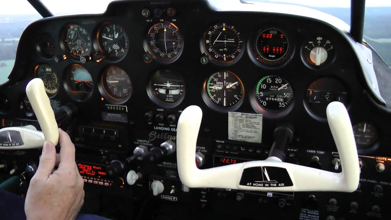 Cockpit View, a couple times around the pattern Bellanca Super Viking