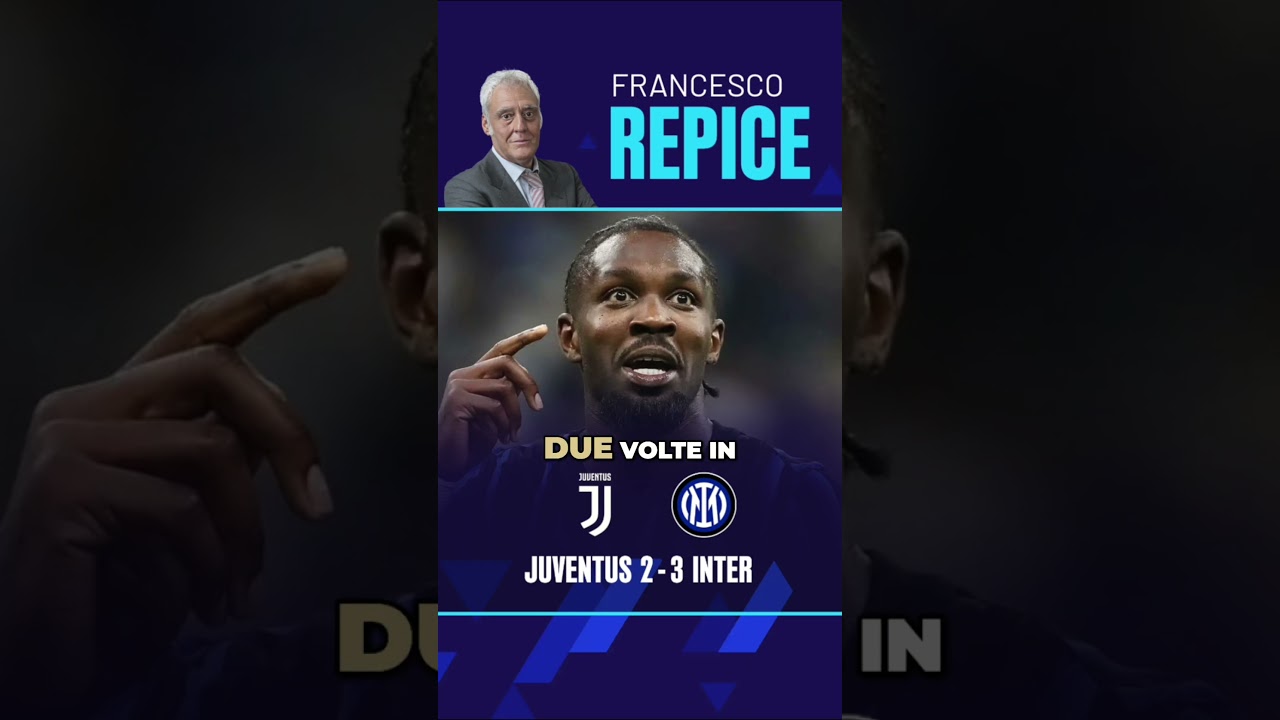Juventus-Inter 2-3: Thuram's goal commentated by Francesco Repice in radio commentary.