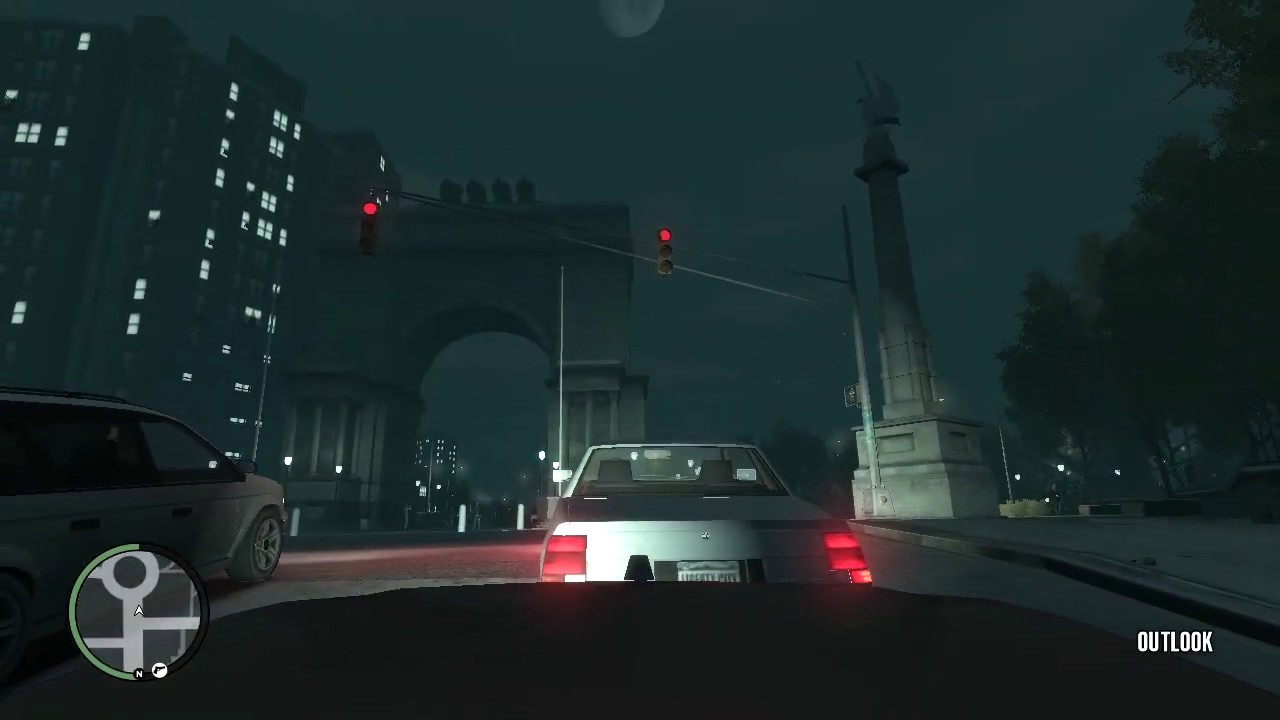 Driving in Liberty City & Alderney City with ambient sound(GTA IV)