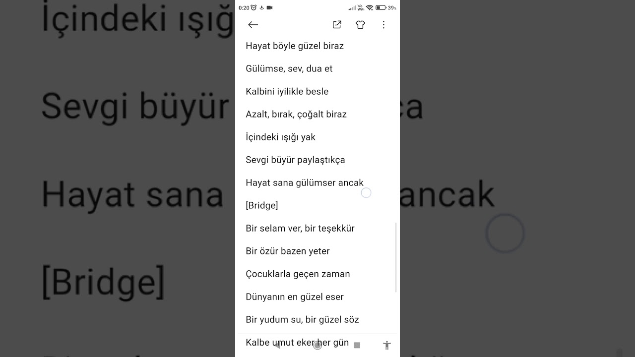 ŞARKI: BIRAK