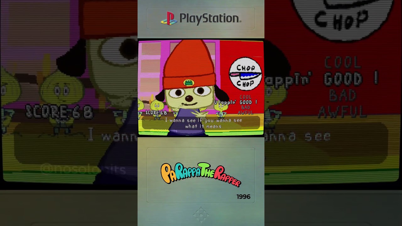 PaRappa the Rapper &middot; PlayStation &middot; NanaOn-Sha, 1996 #retrogaming #nostalgia