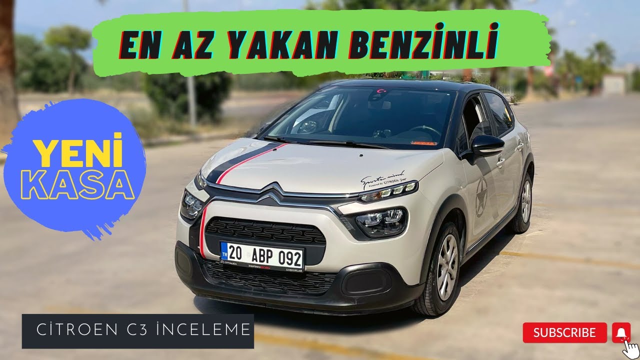 YENİ KASA CİTROEN C3 1.2 PURETECH 83 HB İNCELEME | YOKUŞ PERFORMANS TESTİ | YAKIT TÜKETİMİ