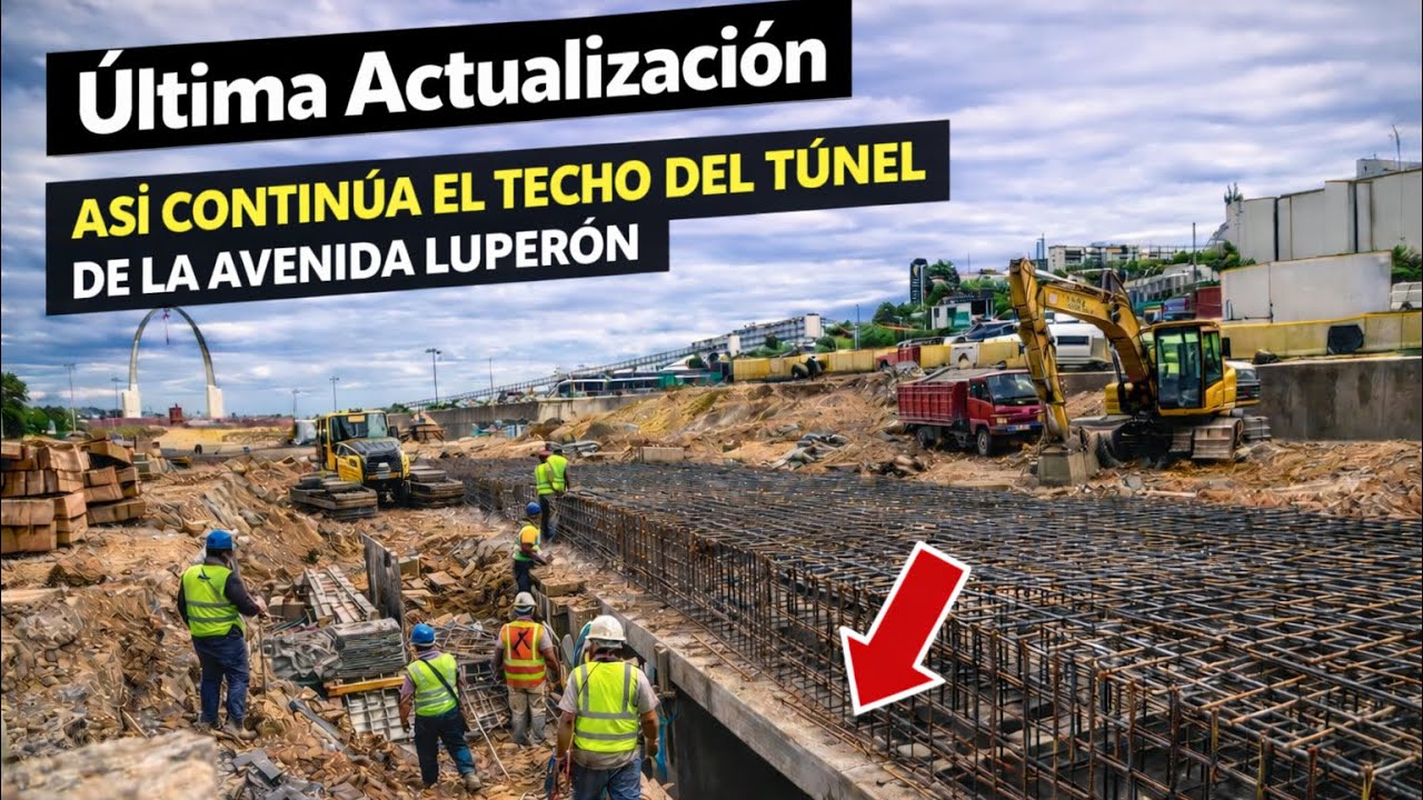 🚧 Así continúa el techo del túnel de la avenida LUPERÓN: estos son los últimos avances del 2026