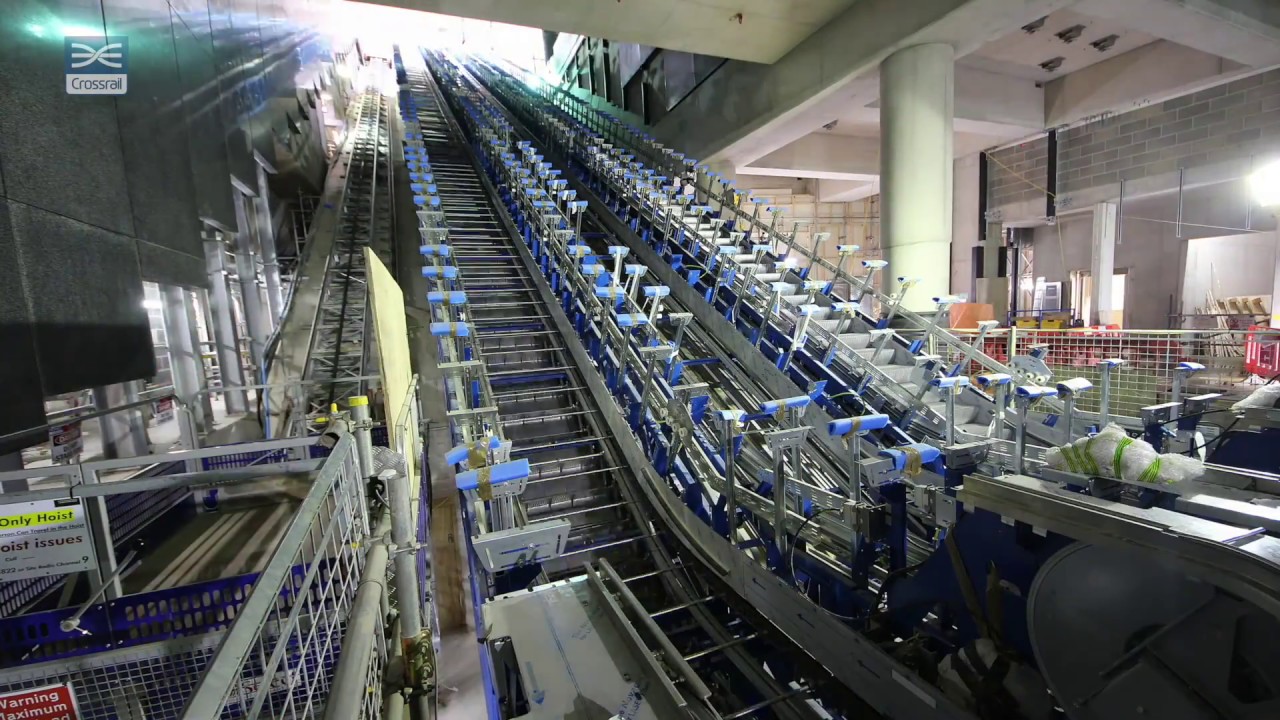 Crossrail engineering: Over 1 mile of escalators now installed on the Elizabeth line