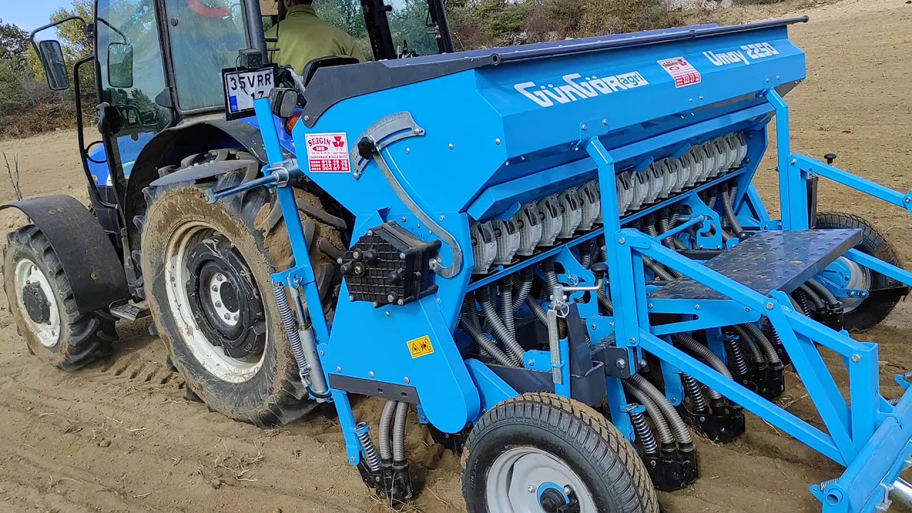 New Holland TT 55 ile Güngör agrı 18 li ile reygras ekimi