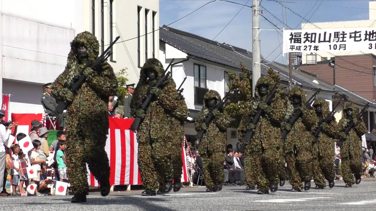 G151003B 福知山駐屯地 創立記念行事 市中パレード