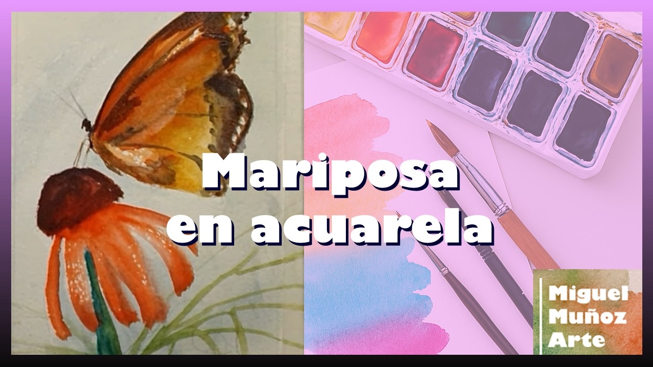 Mariposa en acuarela