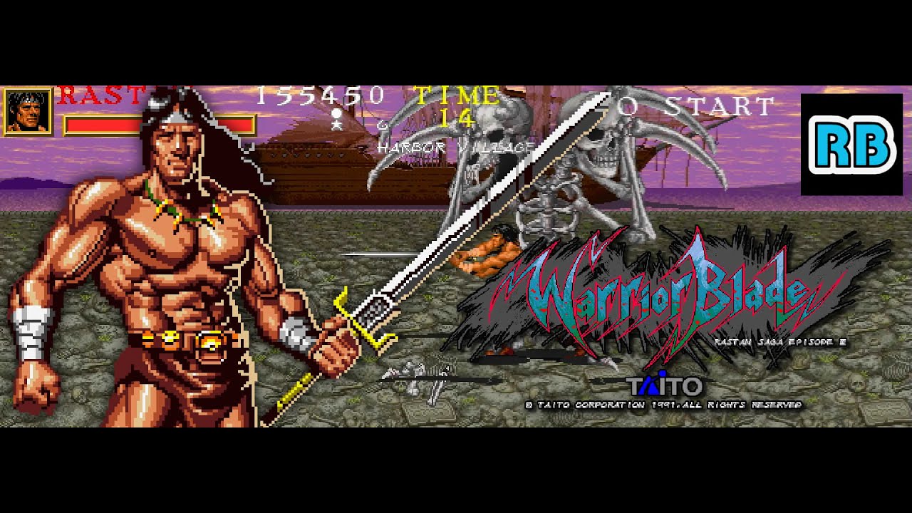 1992 [60fps] Warrior Blade 565710pts 14stages Rastan Hardest ALL