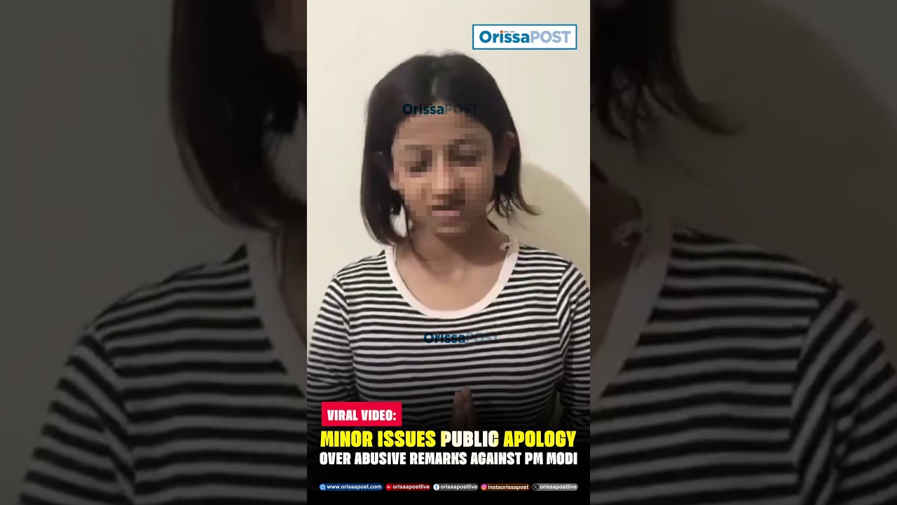 Minor issues public apology over abusive remarks against PM Modi
