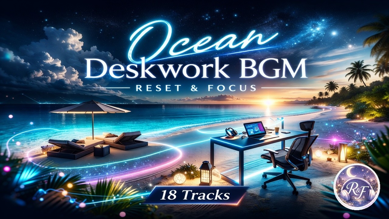 Ocean Deskwork BGM（作業用）｜18 Tracks｜Reset & Focus