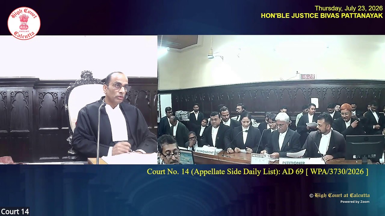 23 July 2026 | Court No.14 | Live Streaming of the Court proceedings.