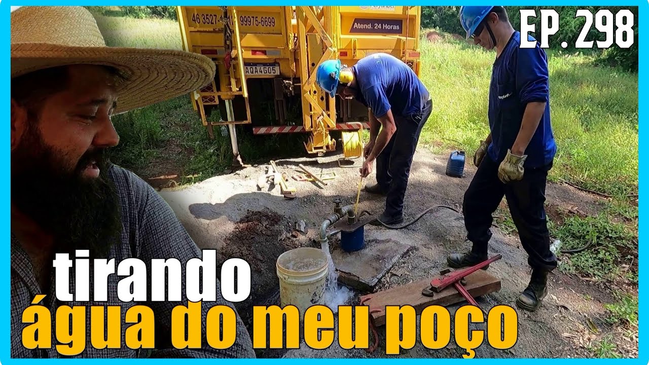 vieram fazer o teste de vazão do meu poço artesiano