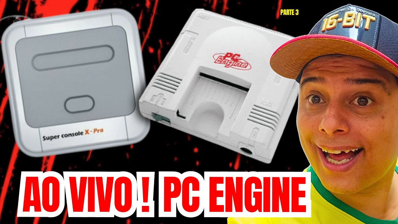 AO VIVO SUPER CONSOLE X PC ENGINE BATE PAPO RETRO GAMER !