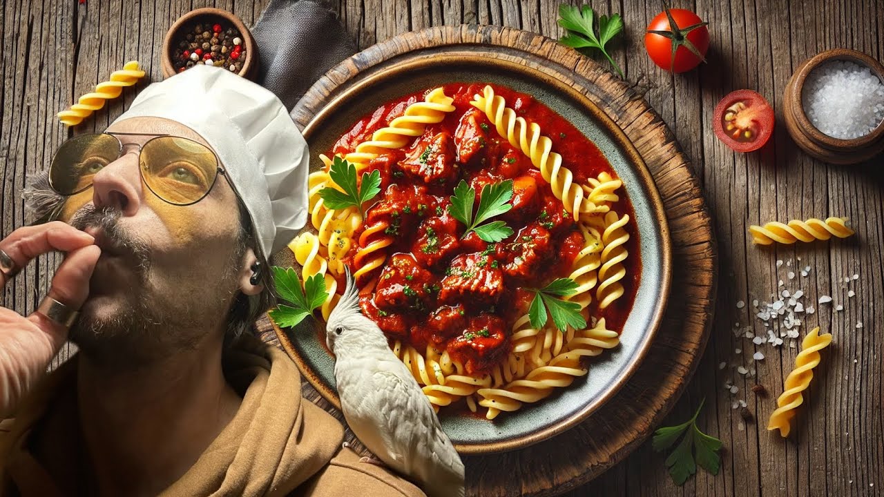 Perfektes Paprika Gulasch mit Nudeln. FuchsFin kocht
