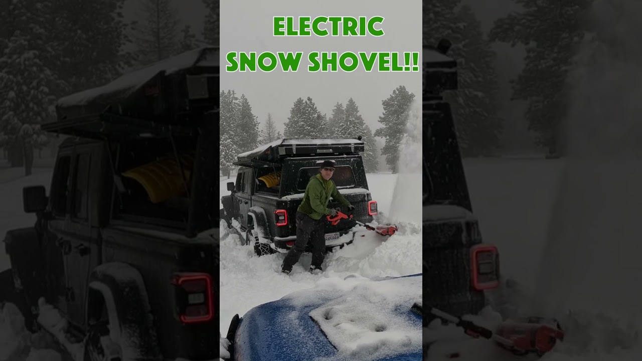 Snow Wheeling Stuck? Don’t shovel - Electric Snow Shovel!