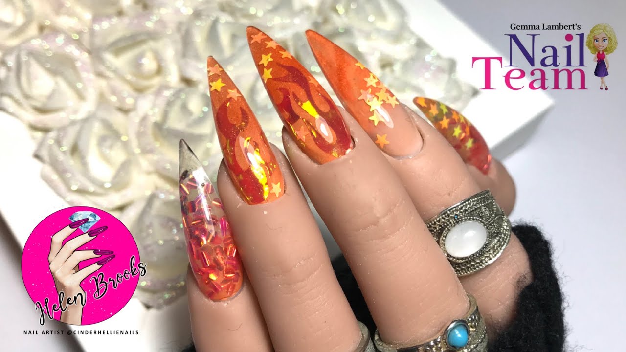 Glam & Glits 🔥 Summer Flames 🔥 The Nail Team Glitter