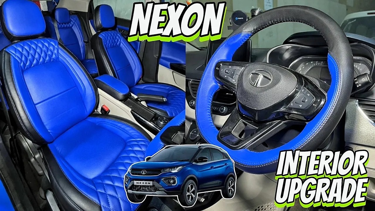 Nexon Blue And Black Interior 💥Just In Rs. 13,000/- 😱 Get Your Car Upgrade ✅