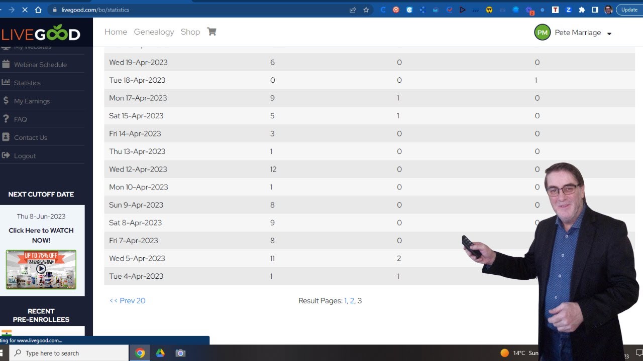 LiveGood   How the Statistics and Soure Code work
