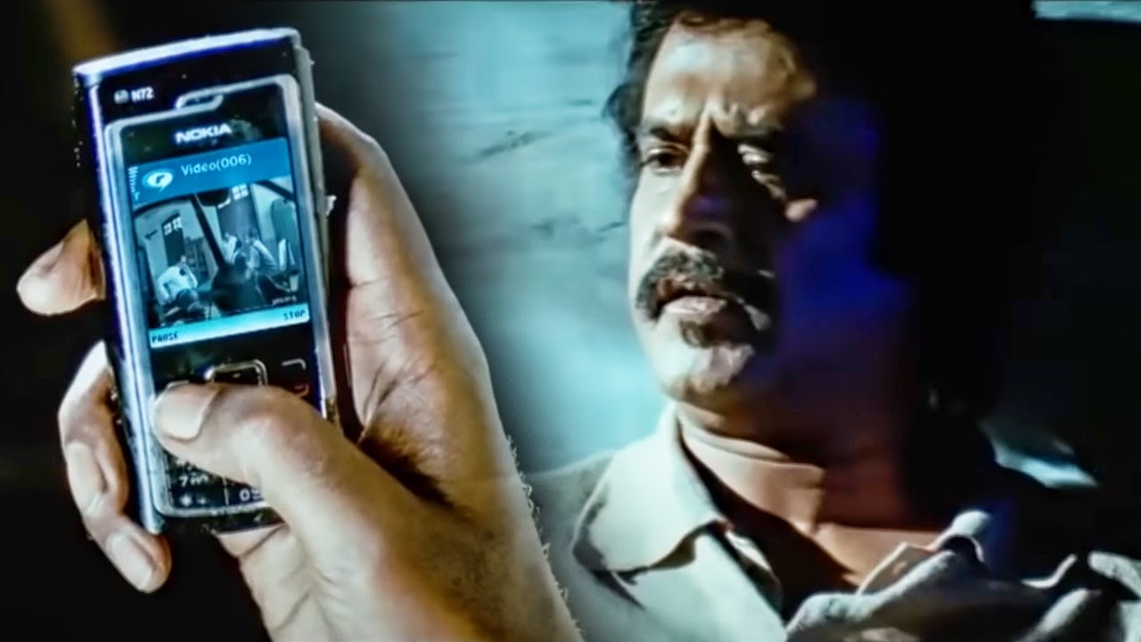 कांस्टेबल वीडियो बना कर Rajinikanth की मदत करता है | Shivaji The Boss फिल्म का बेहतरीन सीन