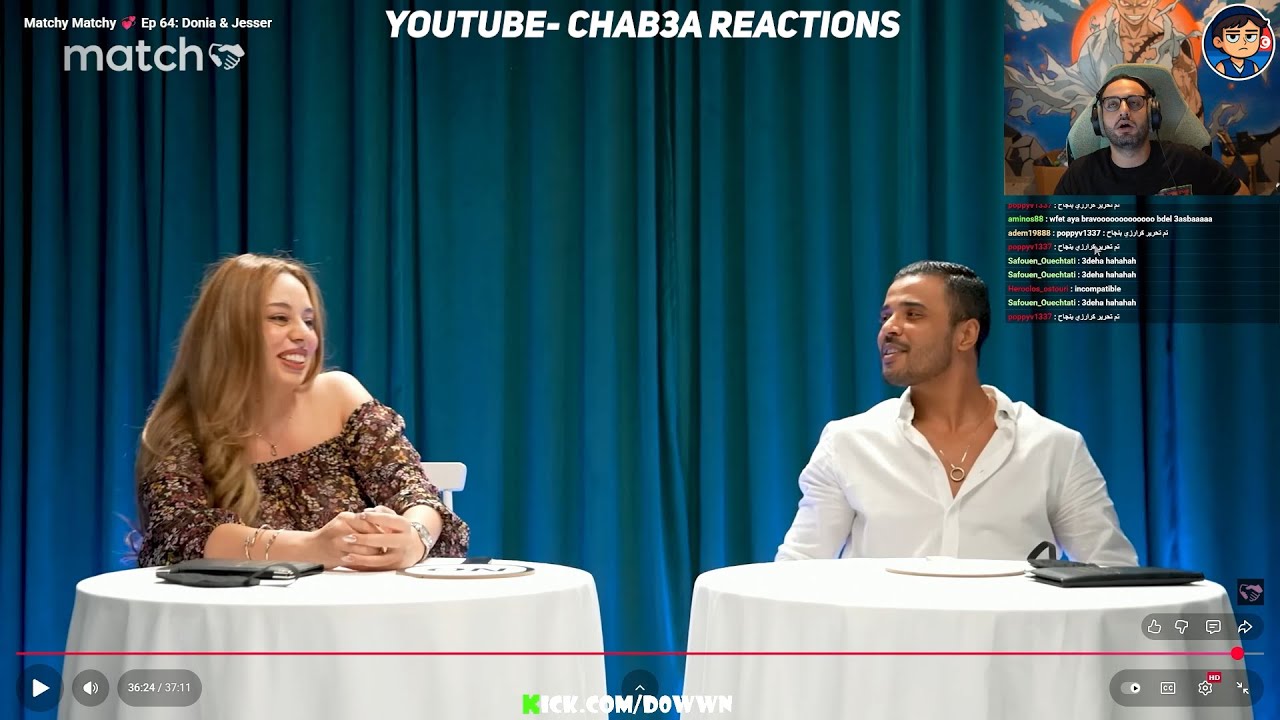 D0wwn REACTION -- Matchy 💞 Ep 64 😆  |  Mala Dha7ka😆