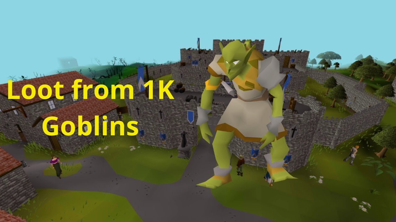 OSRS - Killing 1k Goblins - Loot From 1000 (Ironman) - Episode 2