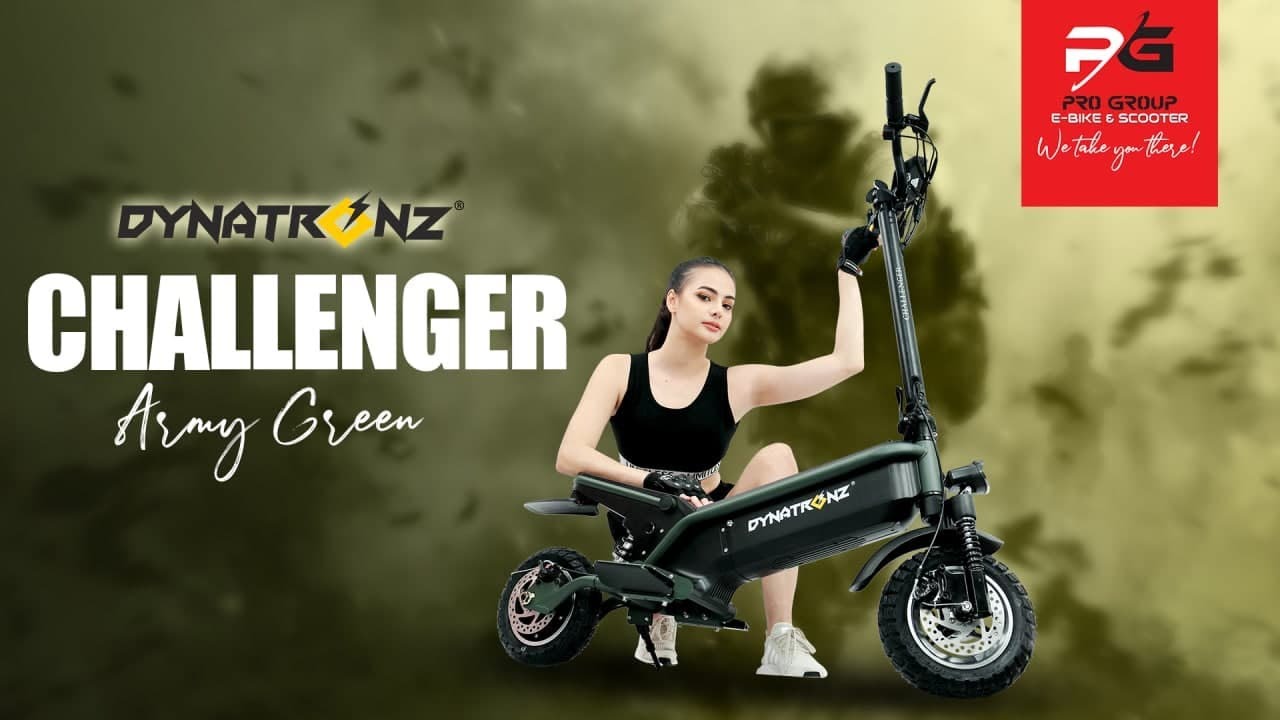 Product Feature: Dynatronz Challenger Electric Scooter (Army Green Colorway)