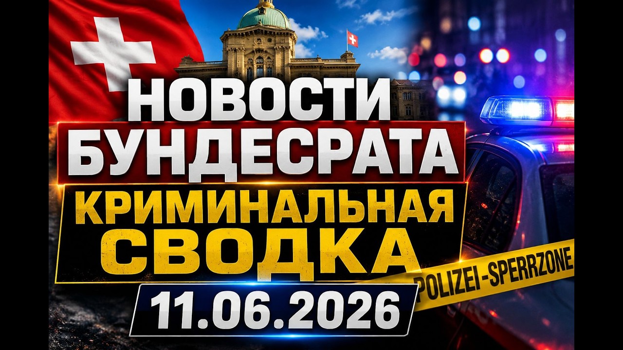 Новости Бундесрата, Швейцария &mdash; 11 июня 2026 года | Криминальная хроника#новости #news