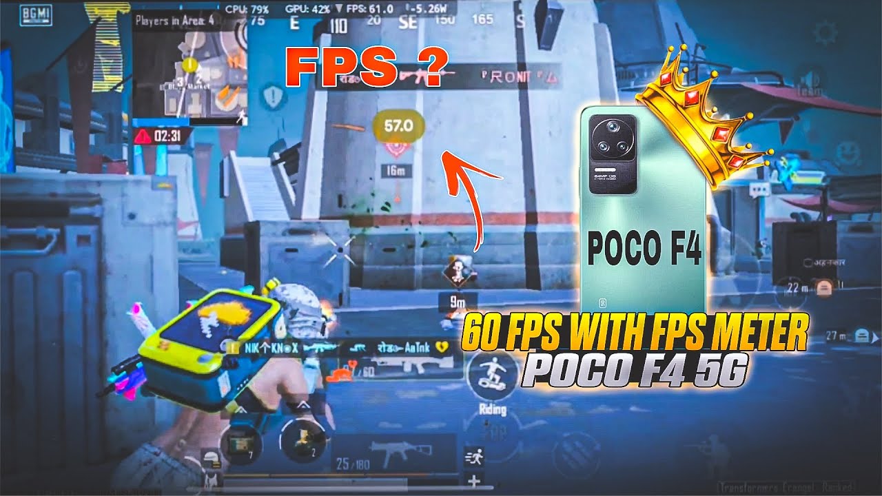 Poco F4 5g 60 fps BGMI Test with Fps Meter |Poco F4 Pubg Test 2025   