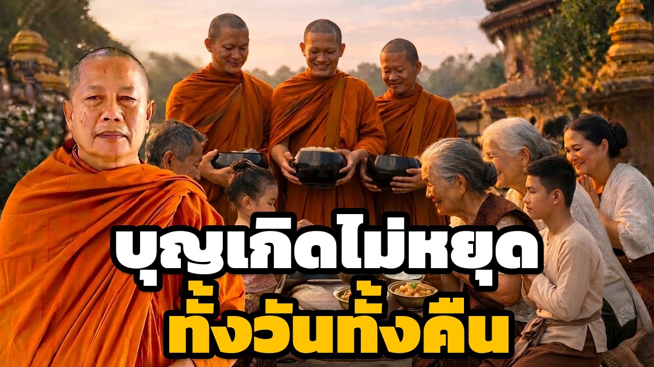 บุญที่ทำแล้วบุญเกิดตลอดทั้งวันทั้งคืน  ธรรมะคลายทุกข์ พระมหาบุญช่วย ปัญญาวชิโร 5
