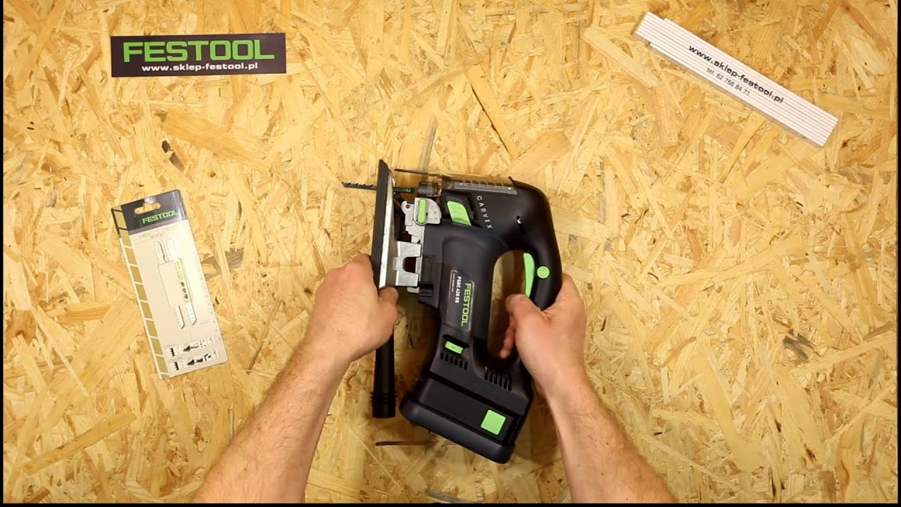 WYRZYNARKA FESTOOL PSBC CARVEX SPOS&Oacute;B ZMIANY USTAWIEŃ OŚWIETLENIA