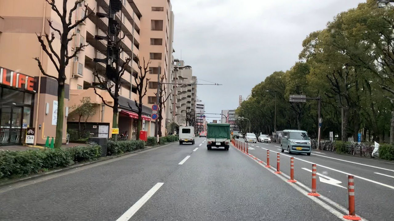 【4K】長居公園通り ドライブ