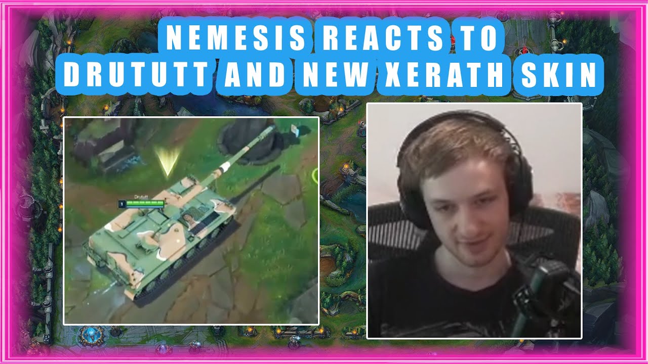 Nemesis Reacts to DRUTUTT Testing New XERATH Skin 👀