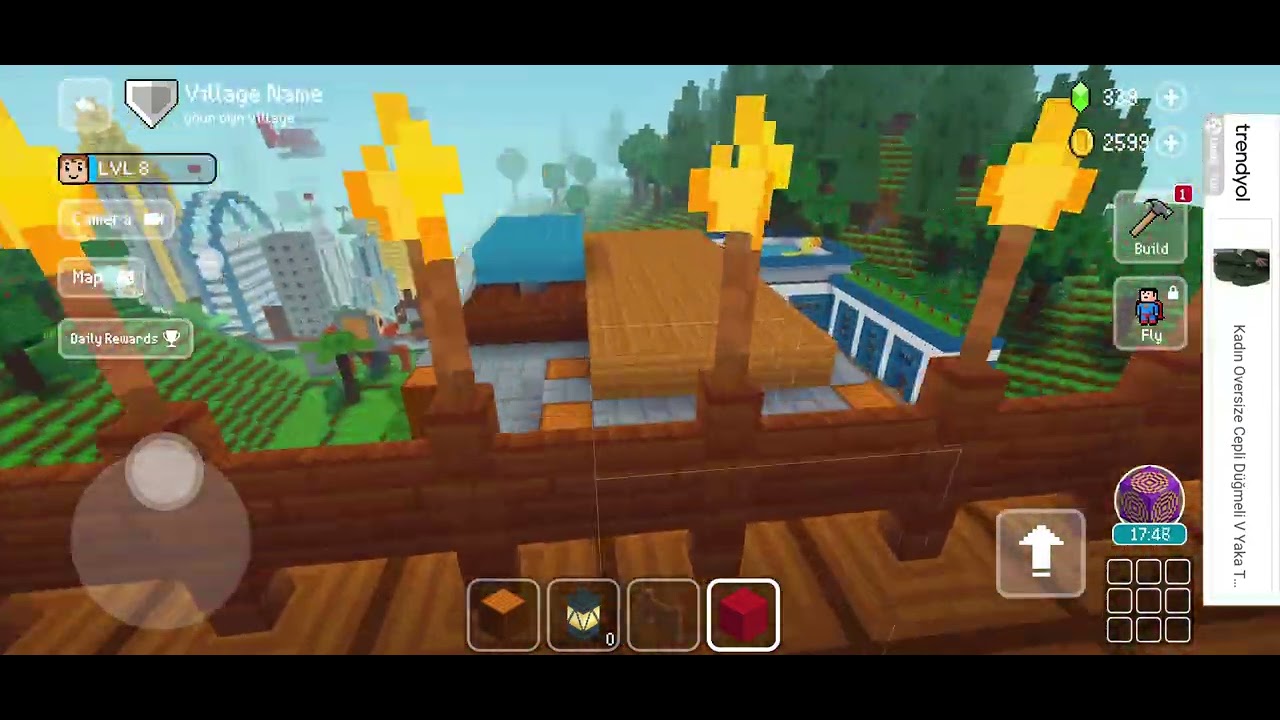 Blockcraft ile atıma ahır yapıyoruz 🐎