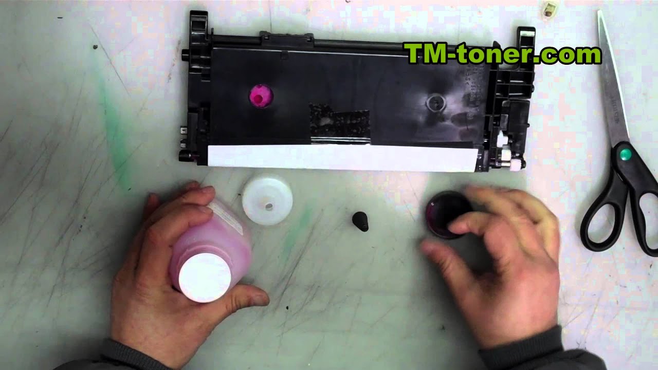 How to refill the Samsung clp-365w,CLX-3305FW toner cartridge