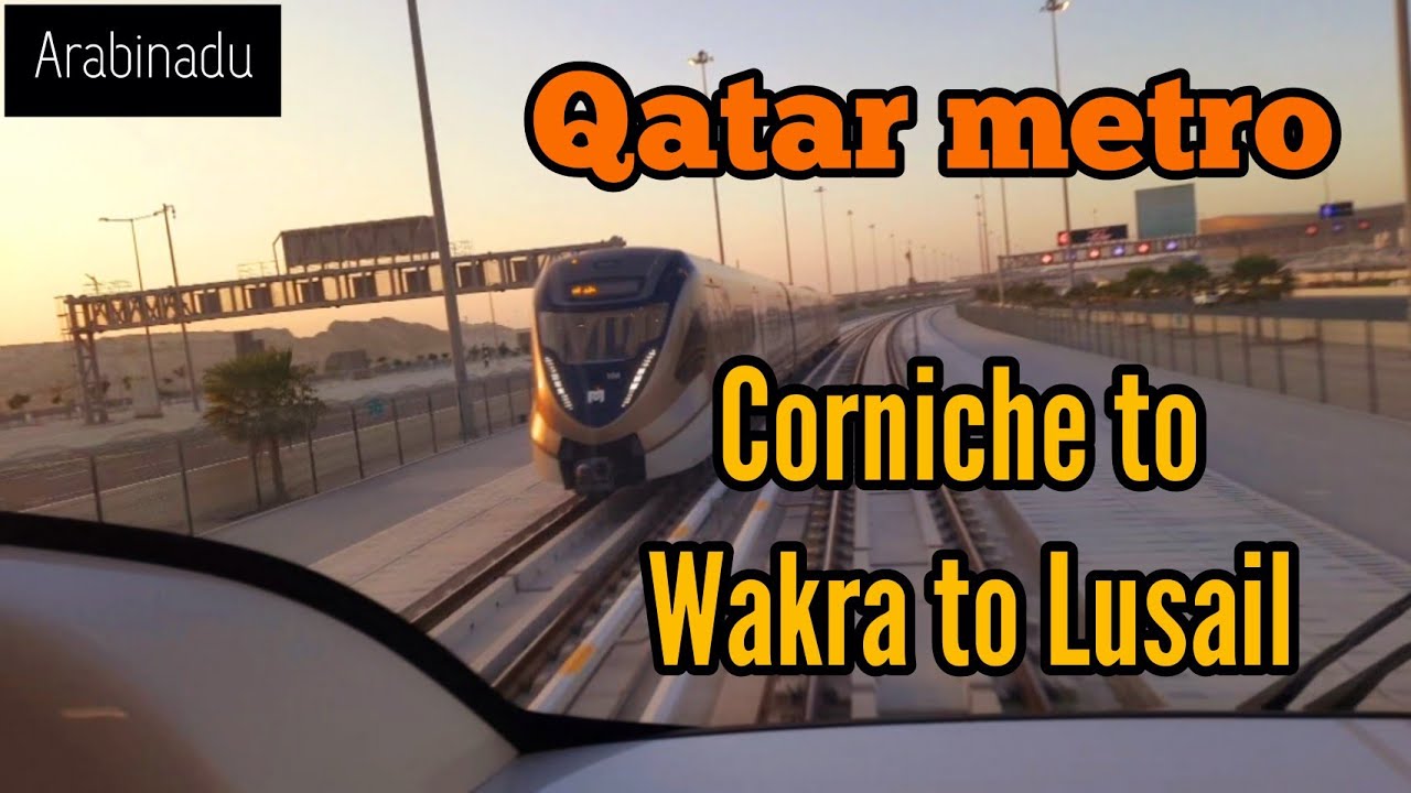 Qatar Metro Vlog | Corniche To Wakra | Wakra to Lusail | Qatar Metro Vlogs | Arabinadu